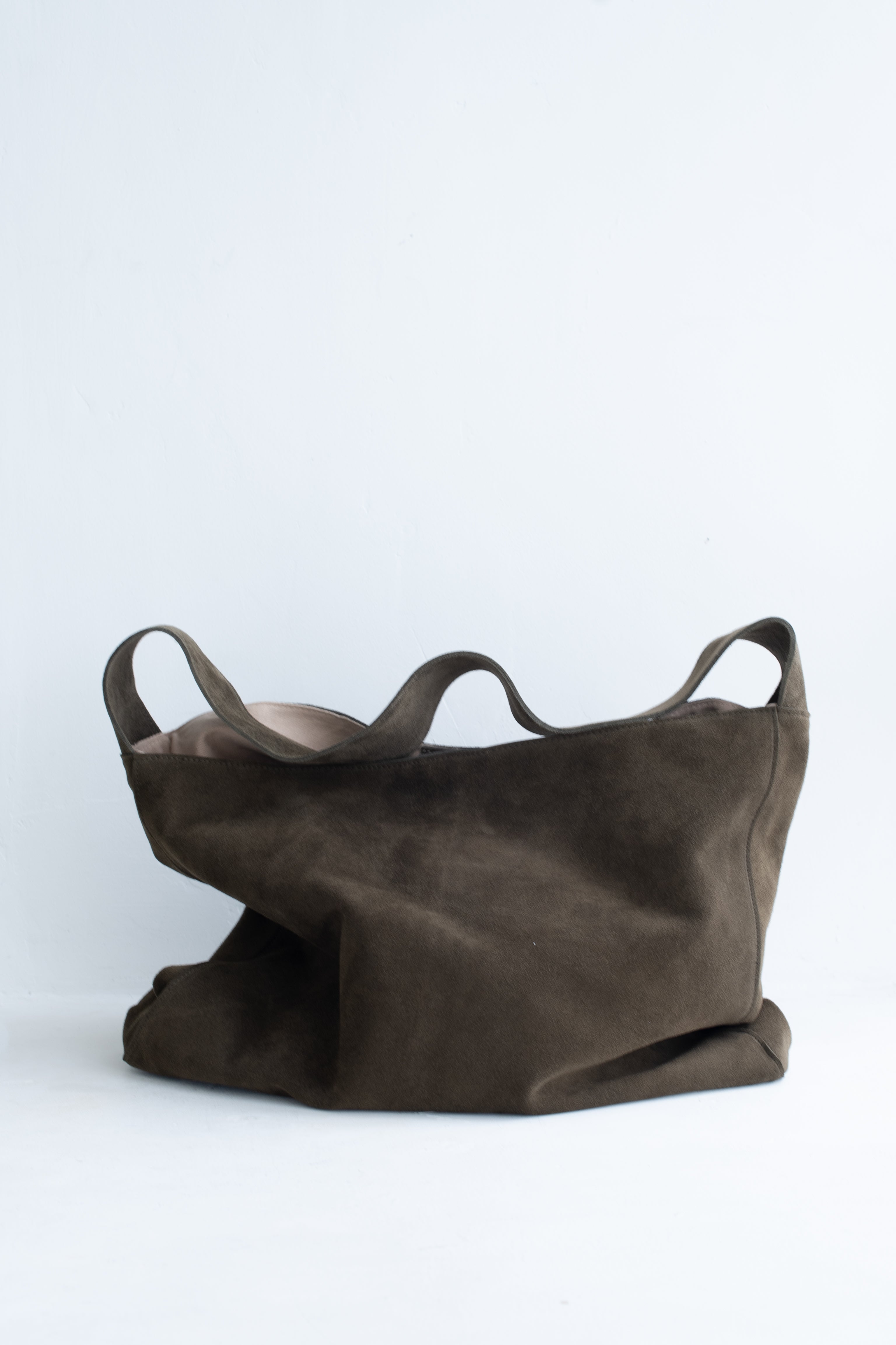 Suede Slouch Bag