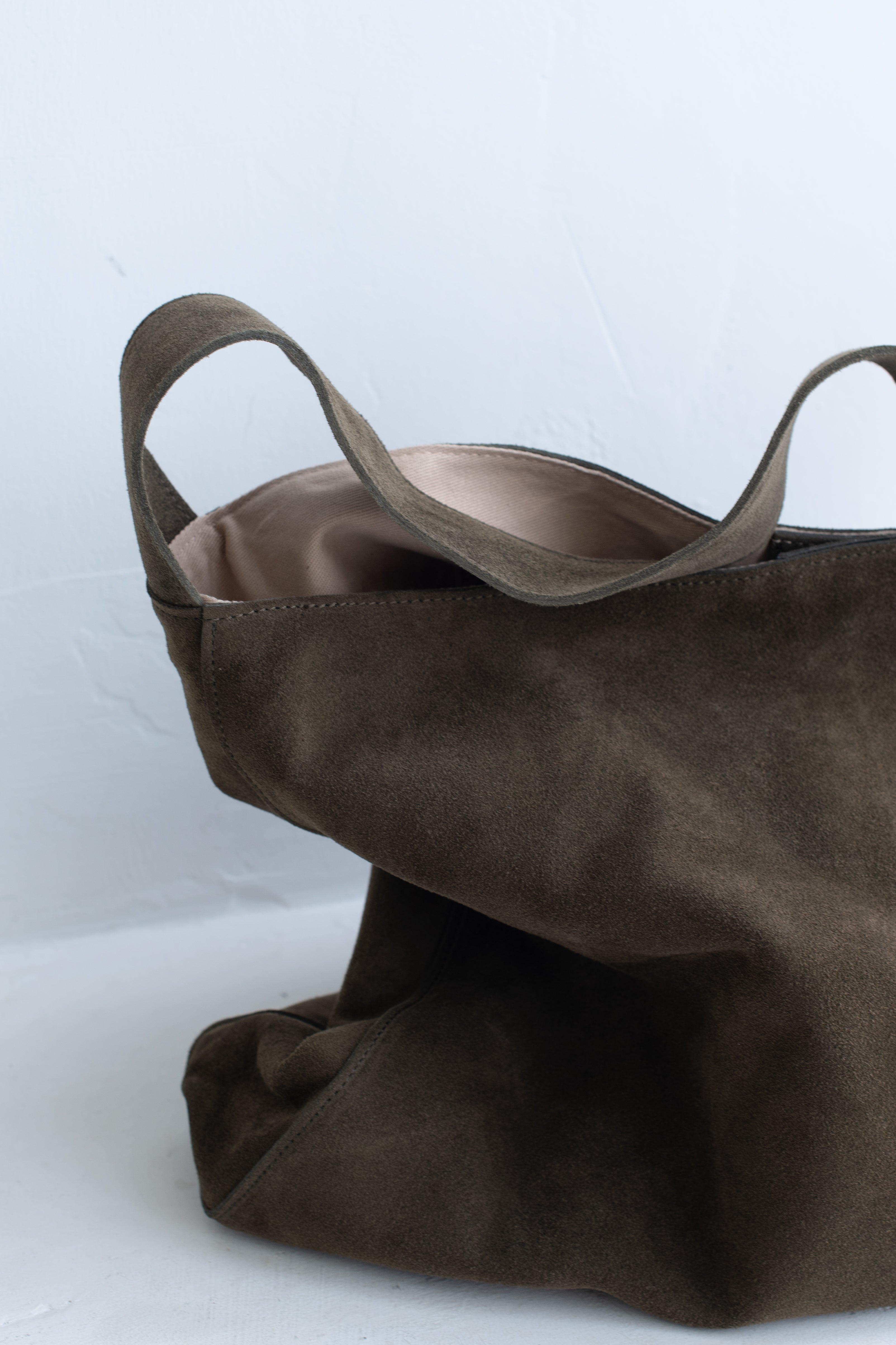 Suede Slouch Bag