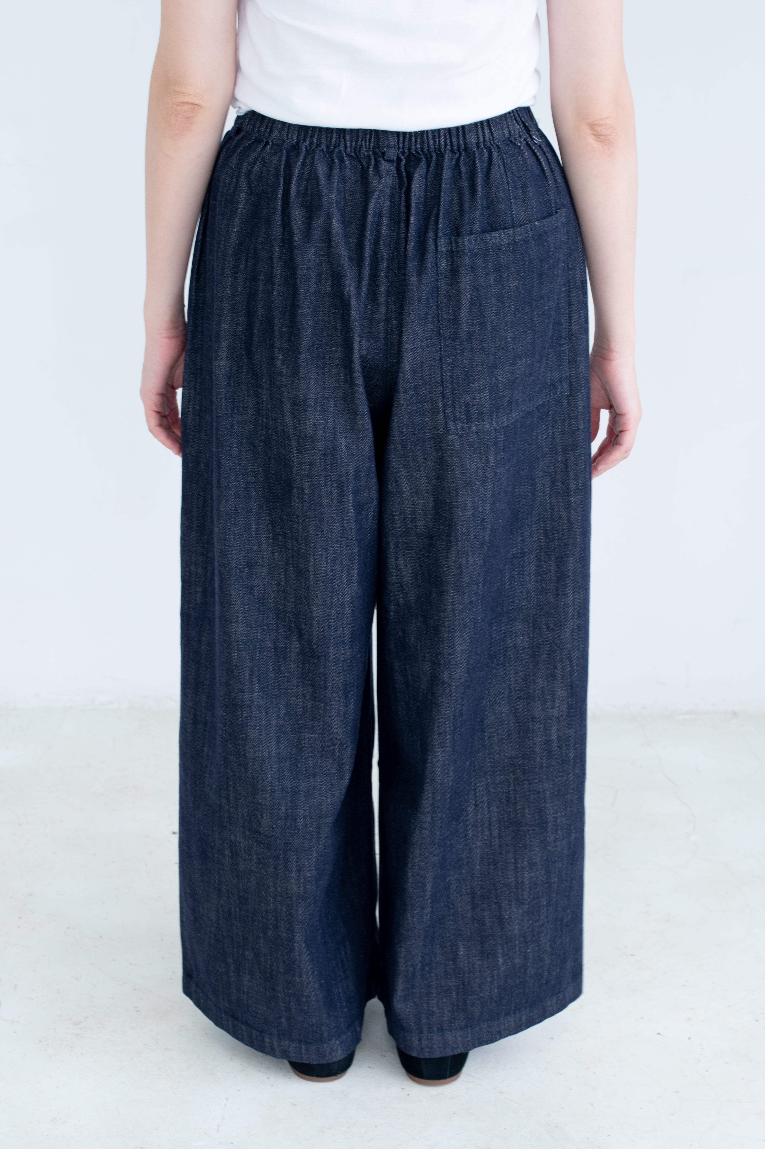 Straight Leg Denim Trousers
