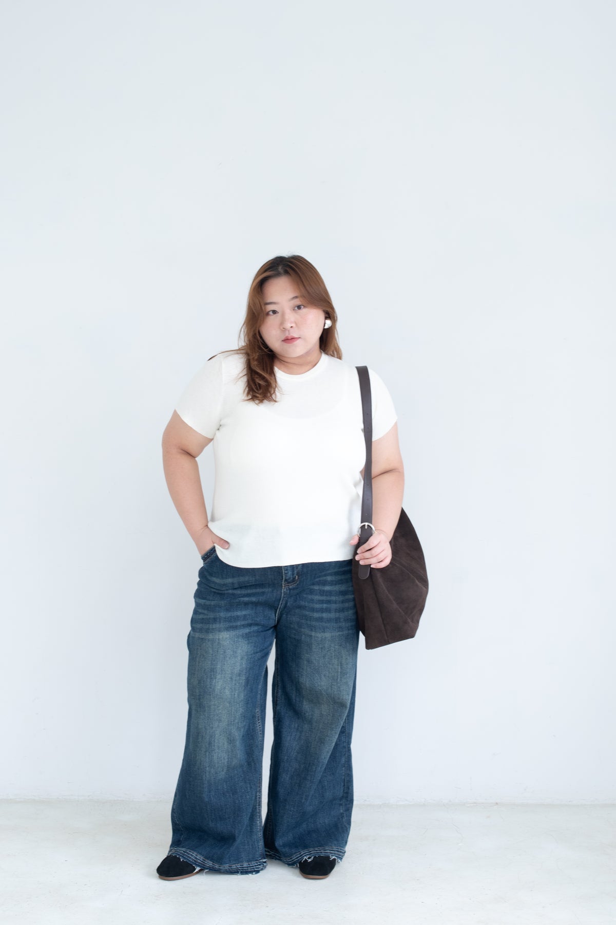 Vintage Wash Straight Leg Jeans
