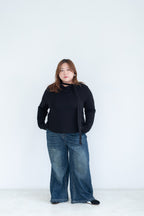 Tie Neck Long Sleeve Top