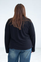 Tie Neck Long Sleeve Top