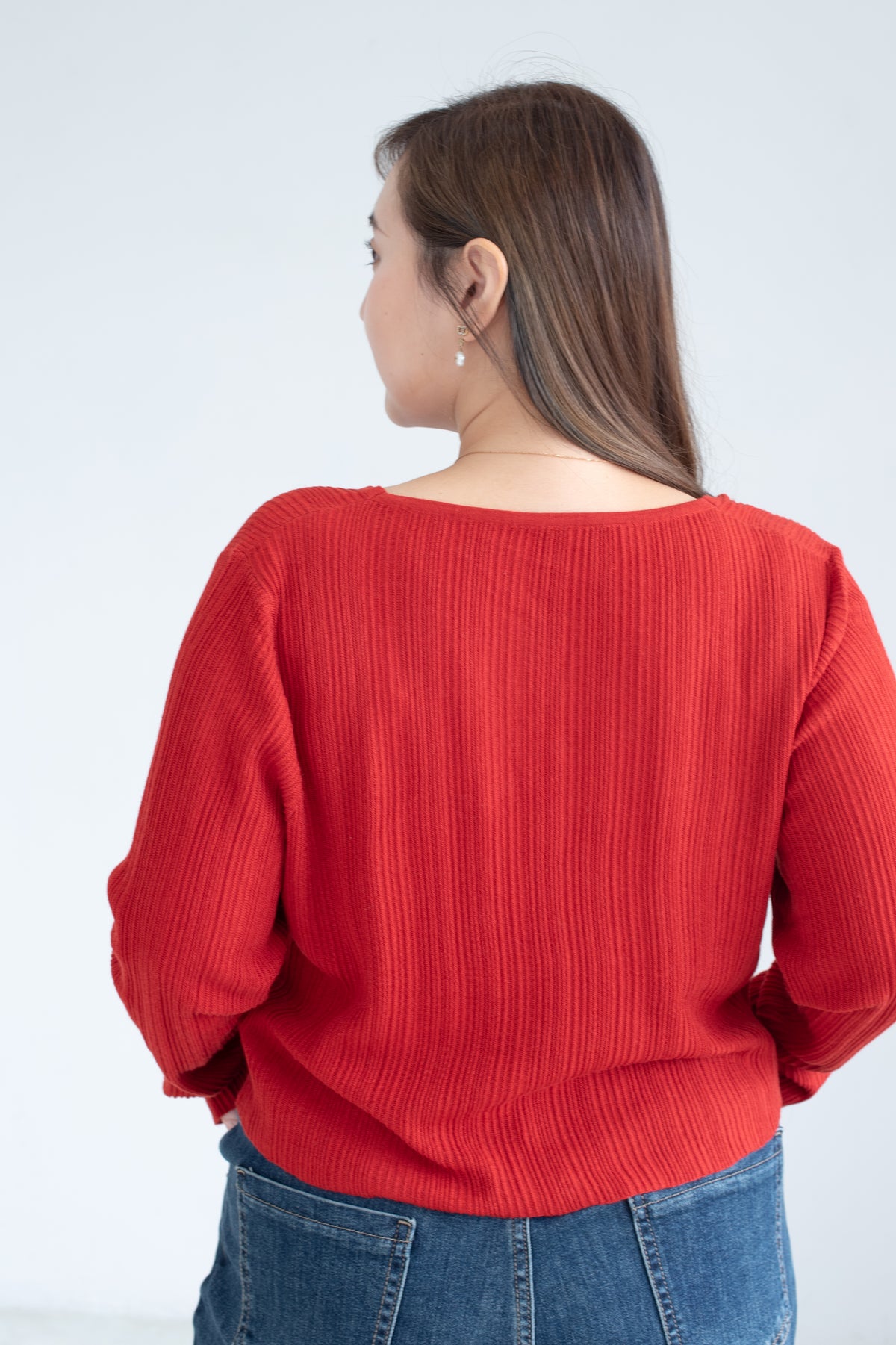 V-Neck Knit Cardigan