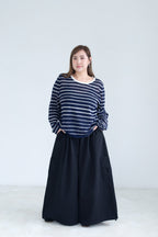 Sheer Striped Knit Top