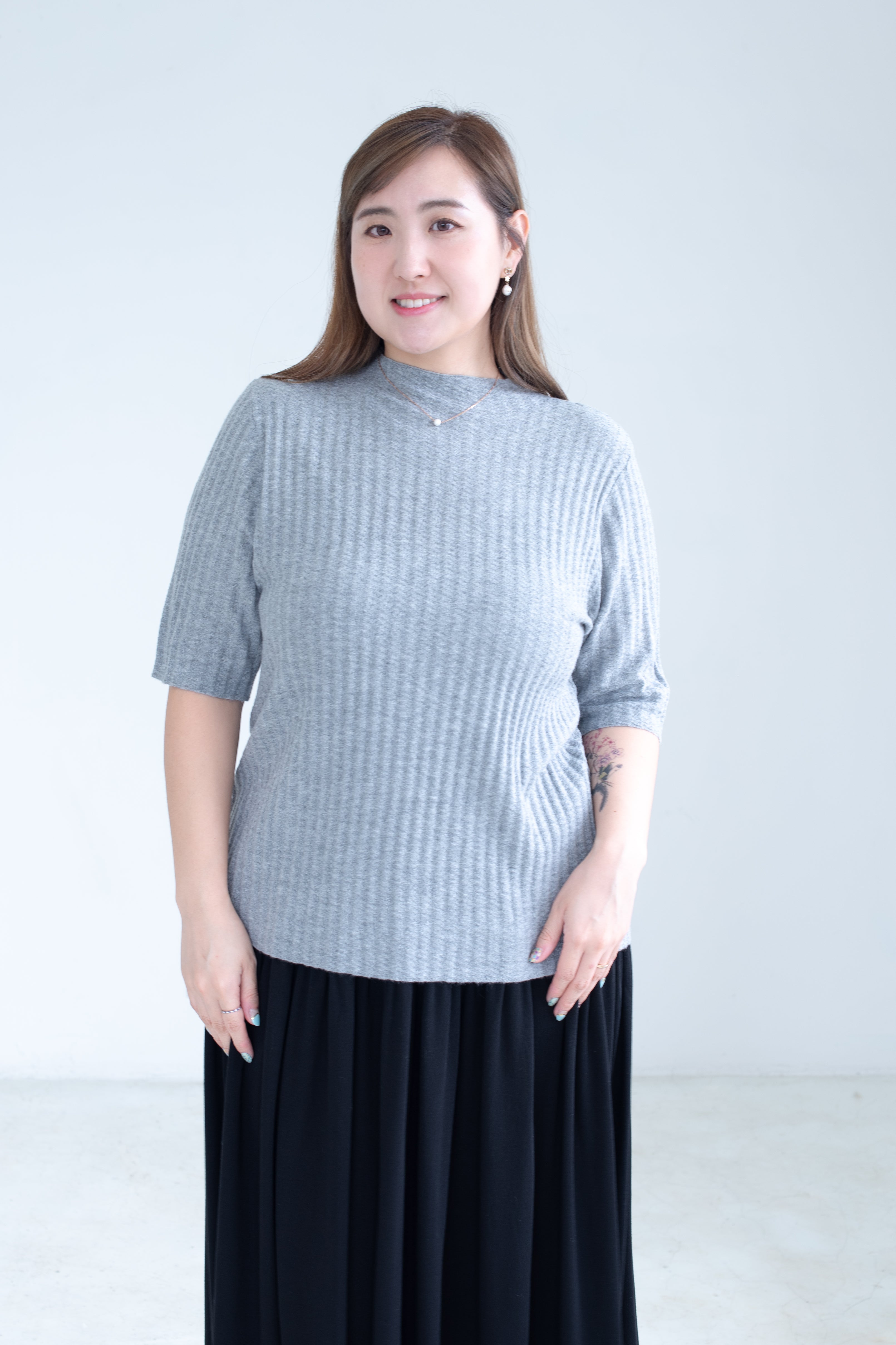 Mock Neck Knit Top