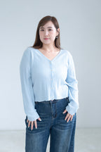 V-Neck Knit Cardigan