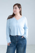 V-Neck Knit Cardigan