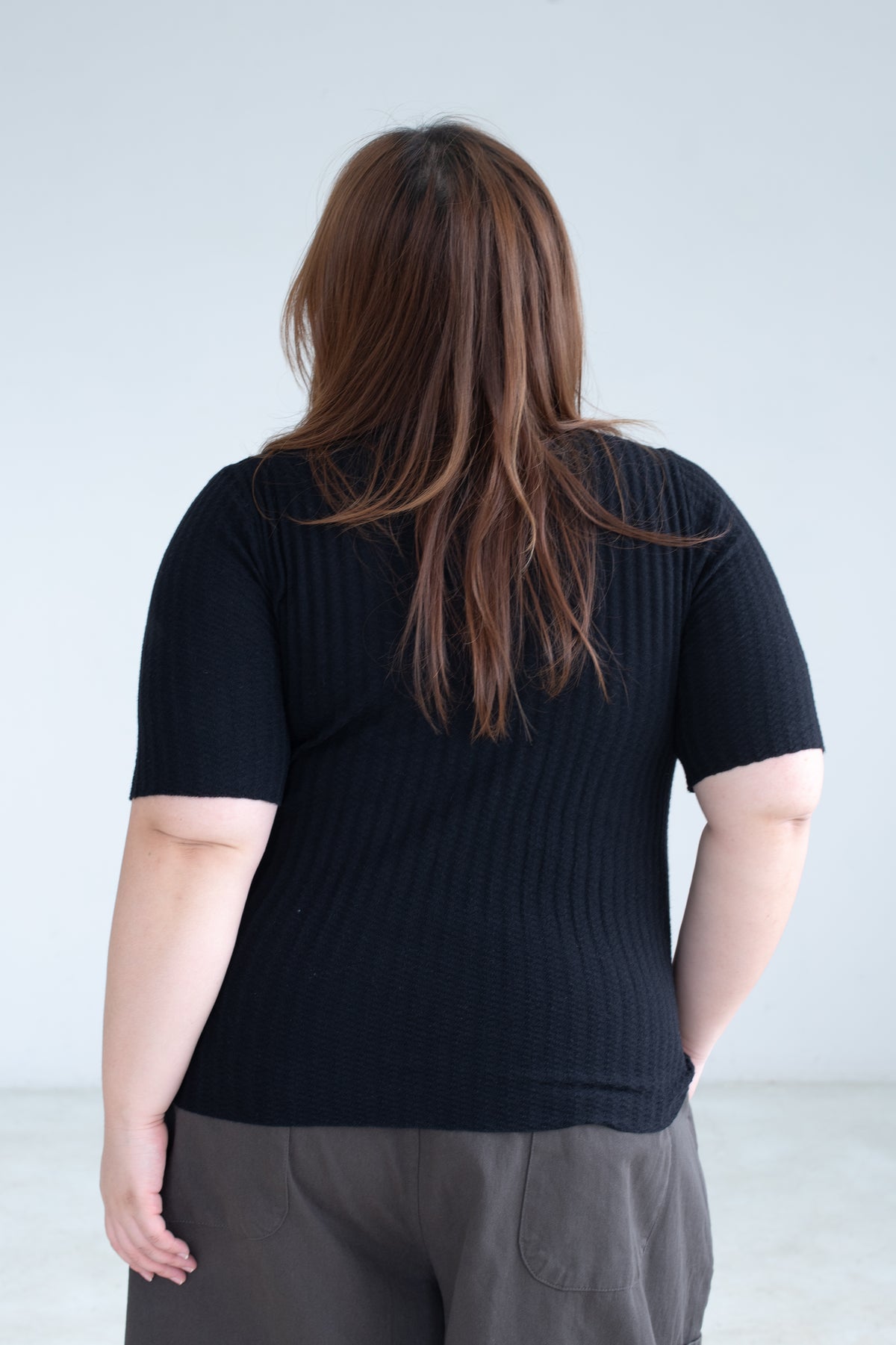 Mock Neck Knit Top