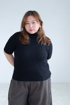 Mock Neck Knit Top