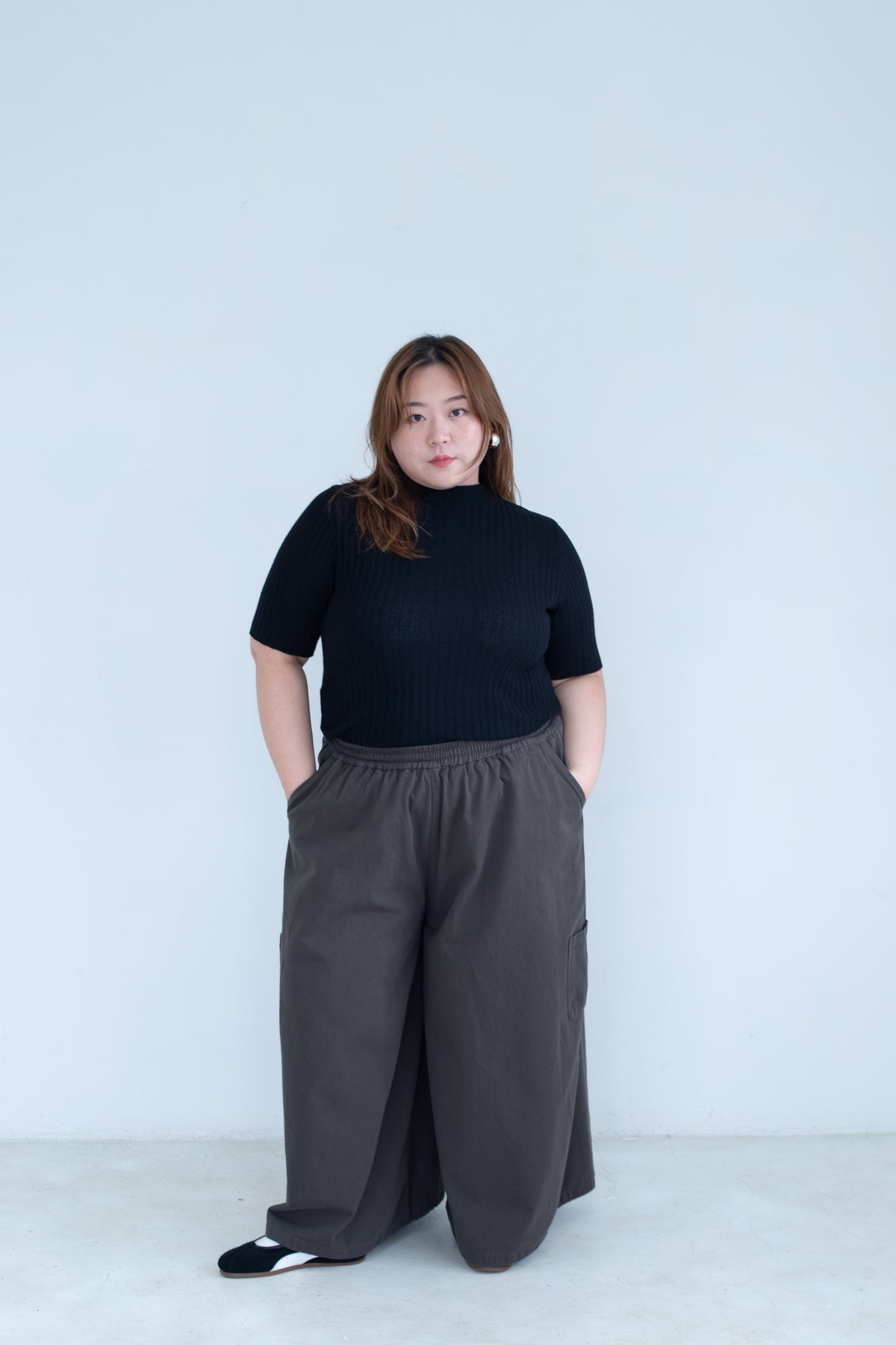Mock Neck Knit Top