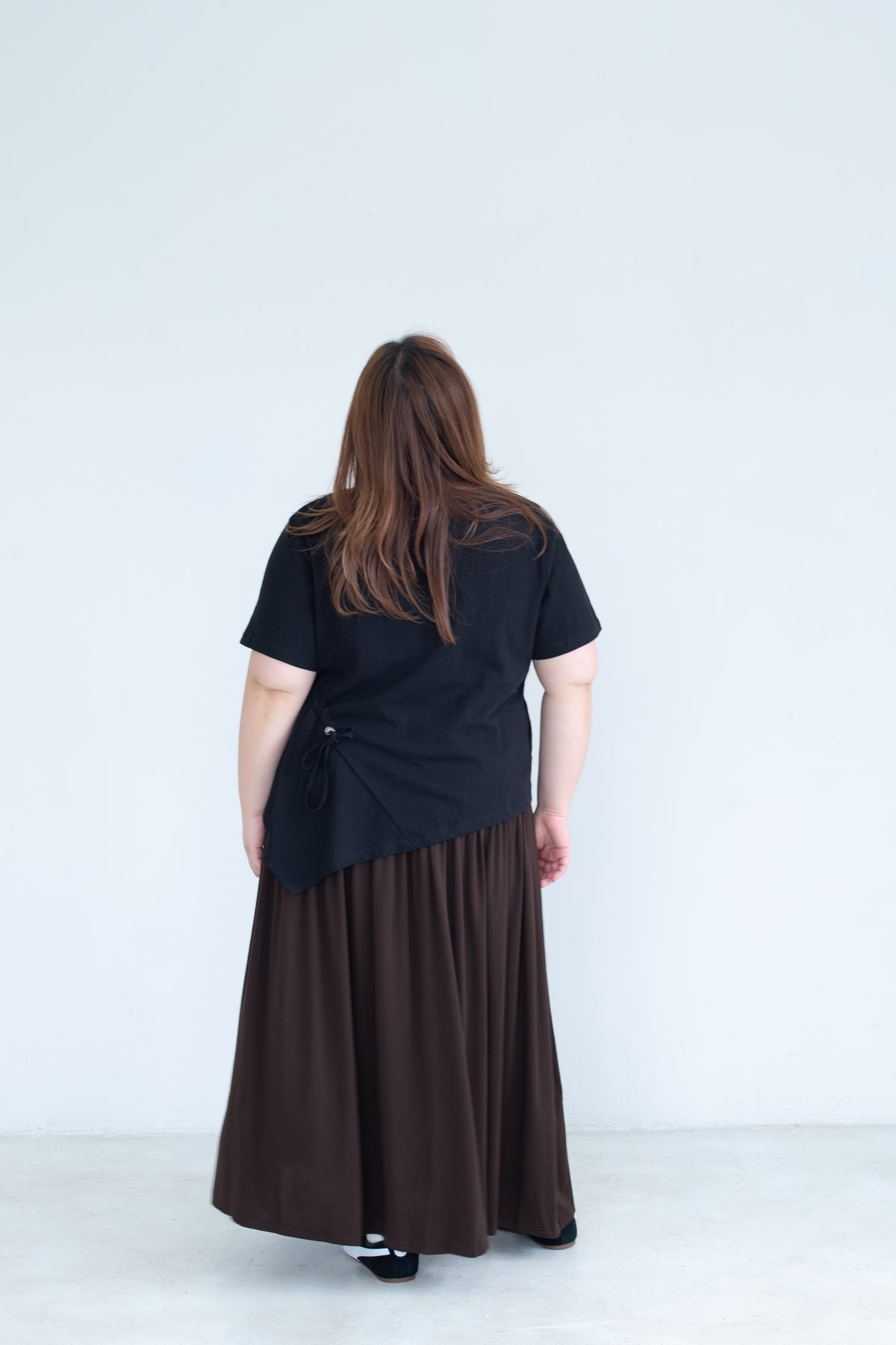 Asymmetric Drawstring Top