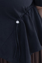 Asymmetric Drawstring Top