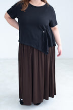 Asymmetric Drawstring Top