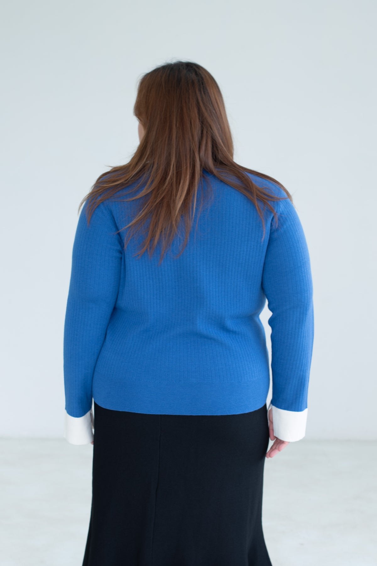 V-Neck Layered Knit Top