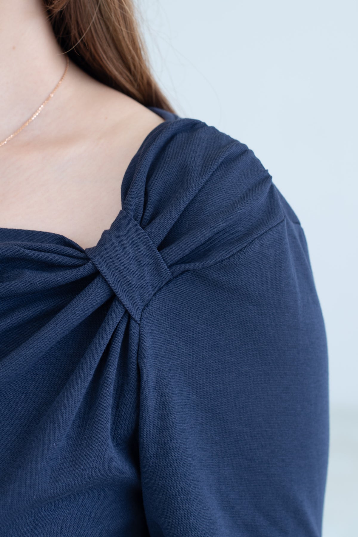 Asymmetric Twist Neck Top