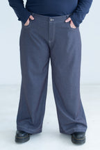 Contrast Stitch Straight Leg Jeans