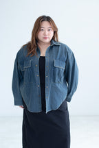 Vintage Denim Shirt Jacket