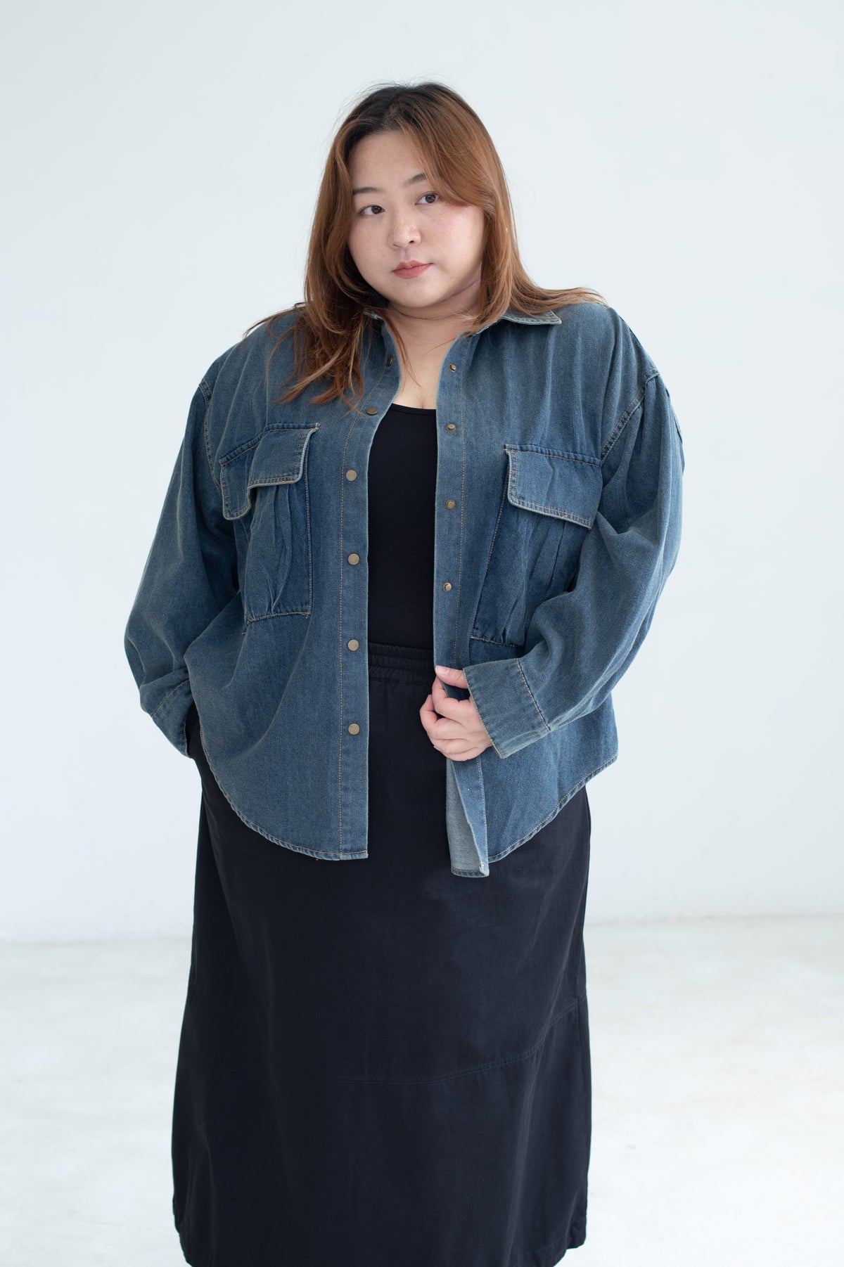 Vintage Denim Shirt Jacket