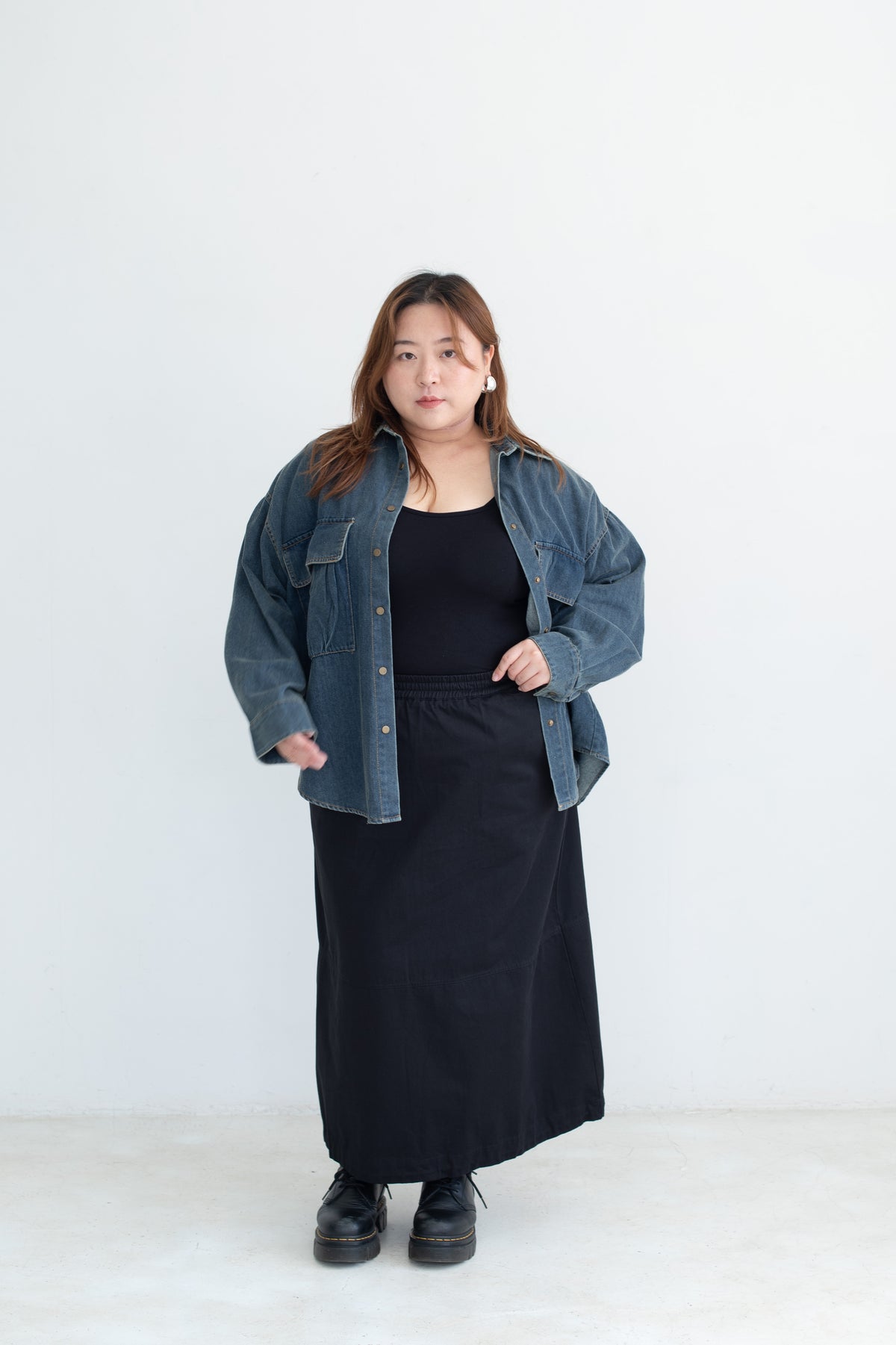 Utility A-Line Maxi Skirt