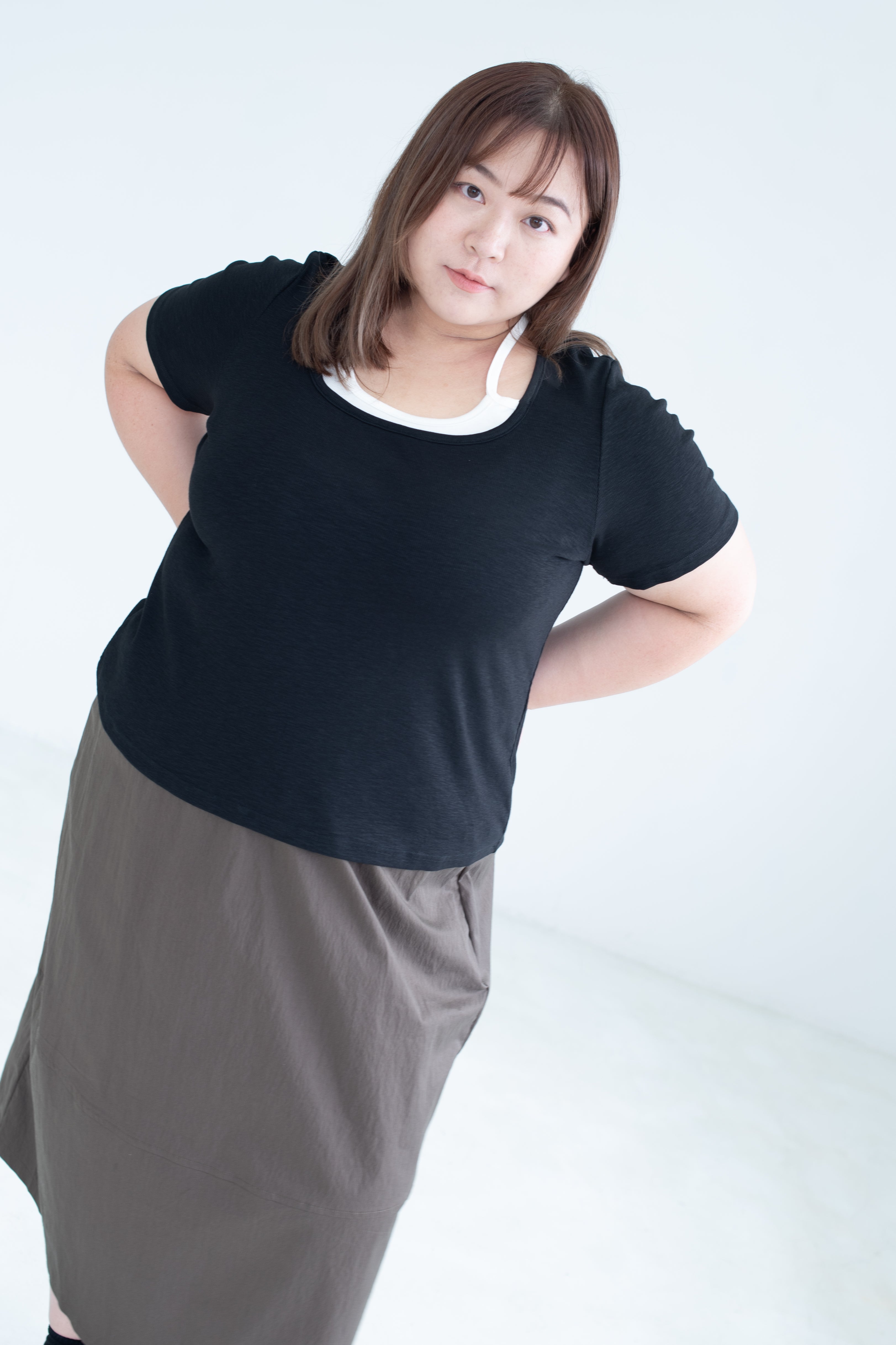 2 In 1 Halter Tie Top In Black
