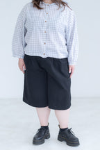 Mid-Length Wide Leg Trousers