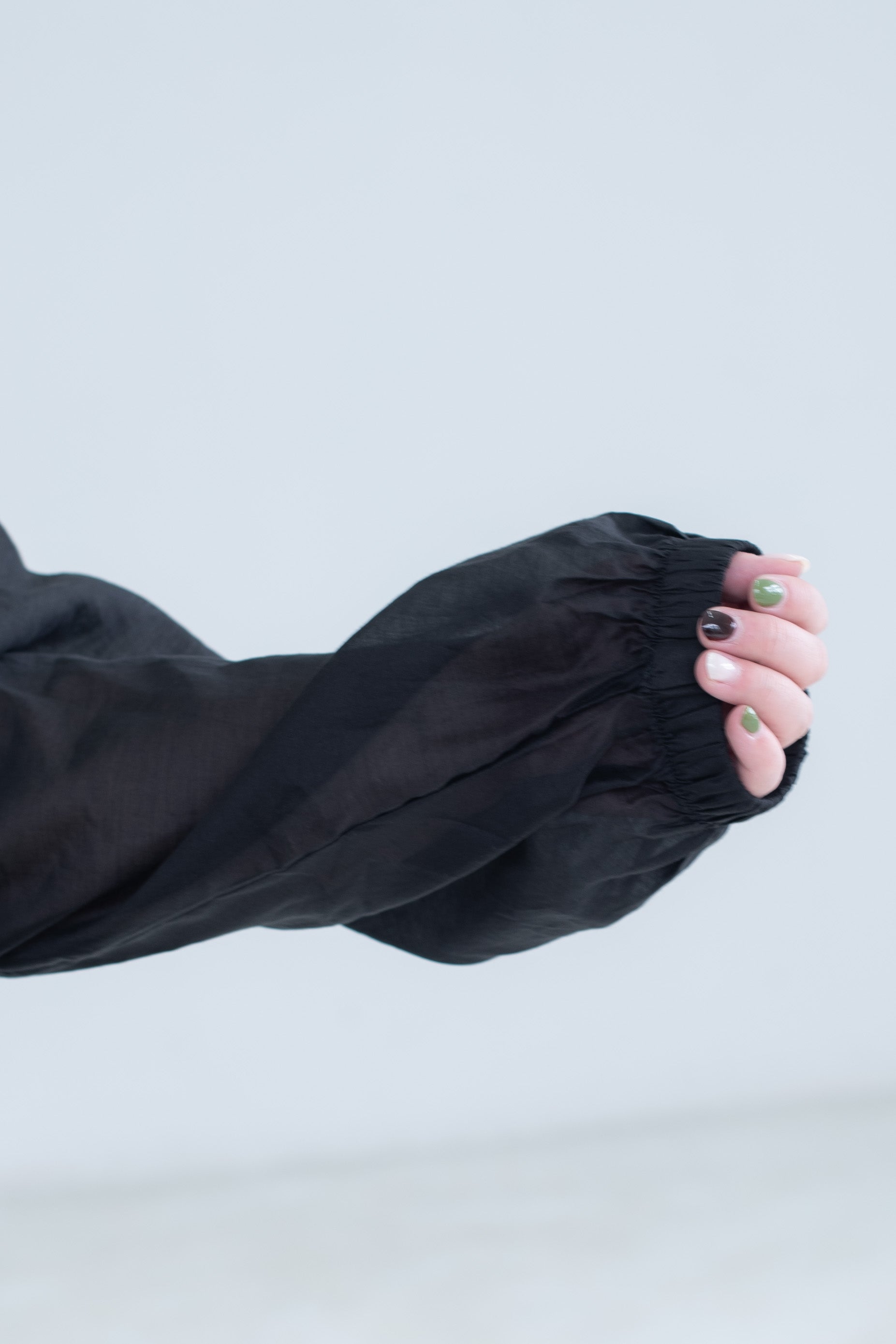 Sheer Drawstring Blazer Jacket