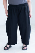 Cocoon Trousers In Black