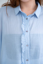 Frill Detail Shirt Top