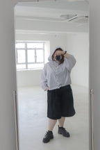 Mid-Length Wide Leg Trousers