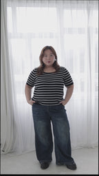 Vintage Wash Straight Leg Jeans