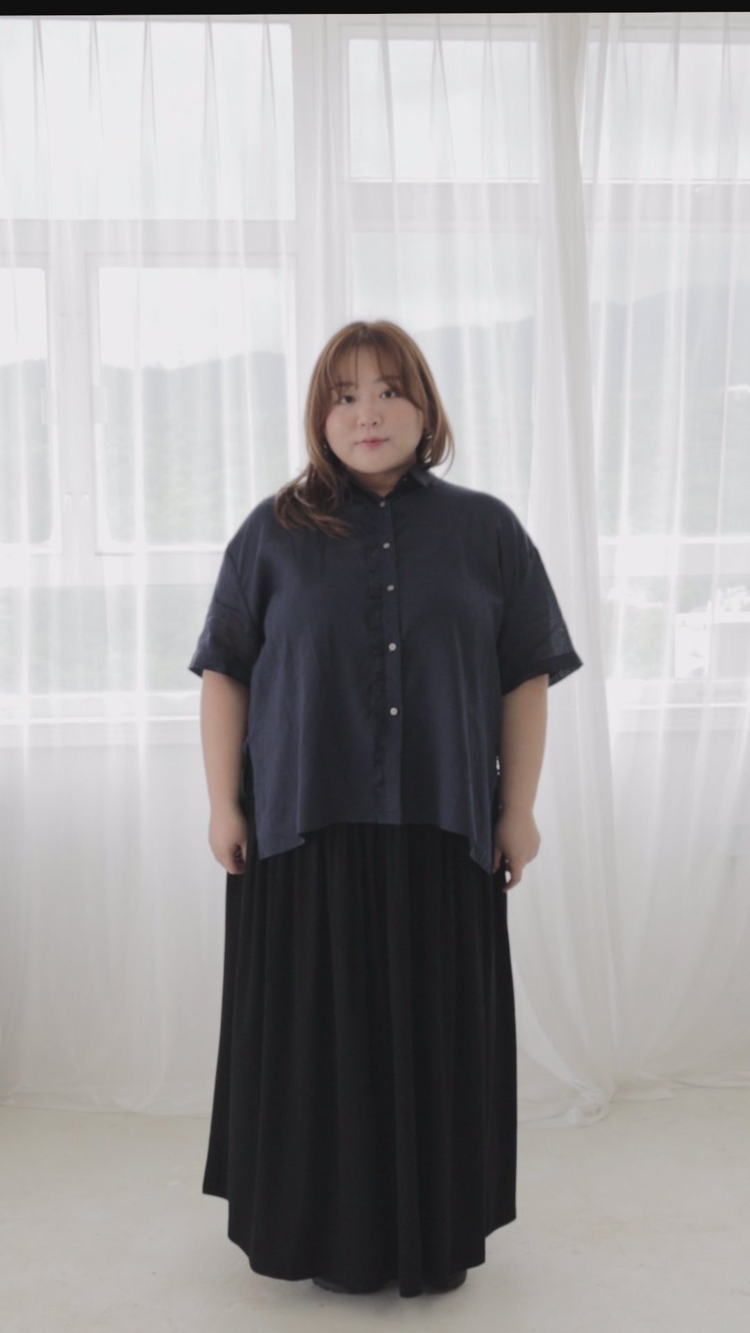 Frill Detail Shirt Top