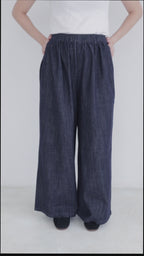 Straight Leg Denim Trousers