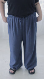 Everyday Denim Wide-Leg Trousers